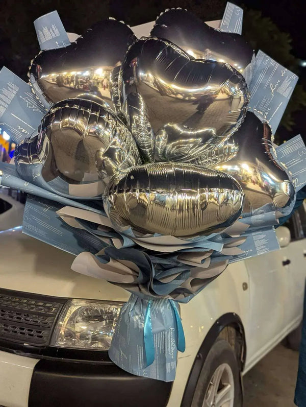 Bubble Bliss – Balloon Bouquet Wrapped to Impress