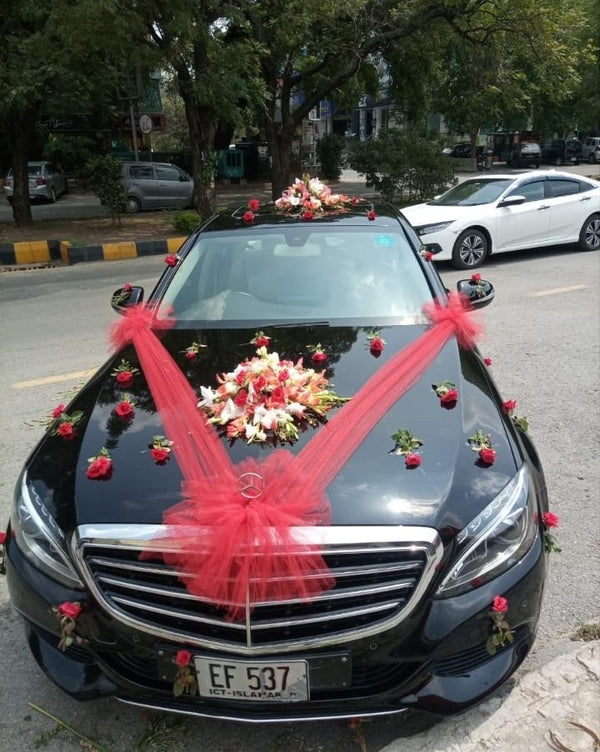 Mercedes Silk Ribbon & Orchid Door Drape