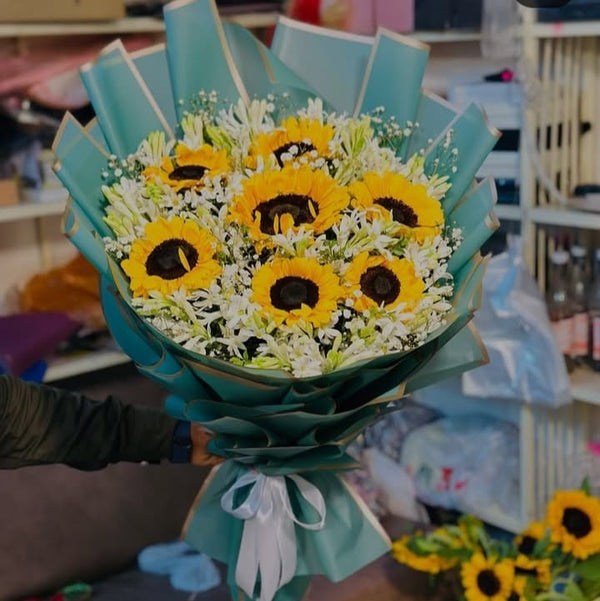 Sunshine Yellow Mixed Floral Bouquet