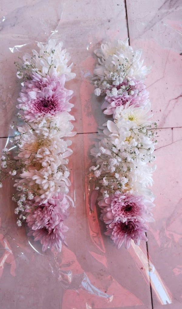 Delicate White & Soft Pink Floral Strings