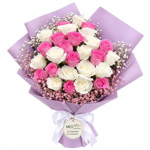 💜🌸 Lavender Blush Bouquet 🌸🤍
