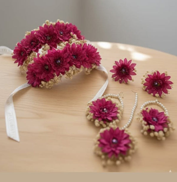 Royal Bloom Floral Hair Set 👑🌸✨