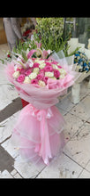 🌸 Pink & White Roses Bouquet with Lilies 💐