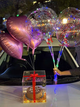 Glow & Bloom Birthday Combo | LED Balloons, Cake & Flowers
