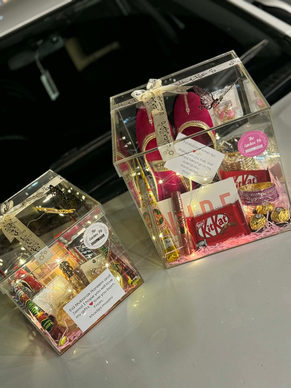 Eid Blessings Acrylic Duo Gift Box for Mom & Daughter 🌙💝✨