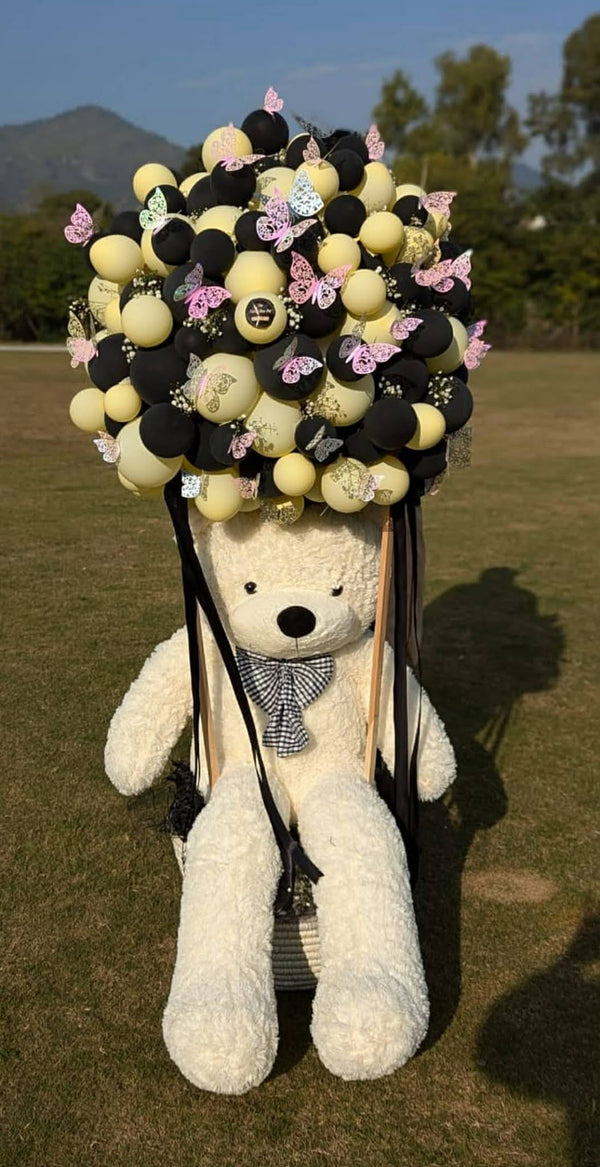 Grande Teddy Luxe Balloon Box – Ultra Luxury Gift Basket